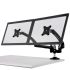 Dual Monitor Stand - Expandable w/ Spring Arms Black