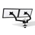 Dual Monitor Stand - Expandable w/ Spring Arms Black