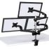 Triple Monitor Desk Mount w/ Spring Arms Black