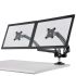 Dual Monitor Stand - Expandable w/ Spring Arms Dark Gray