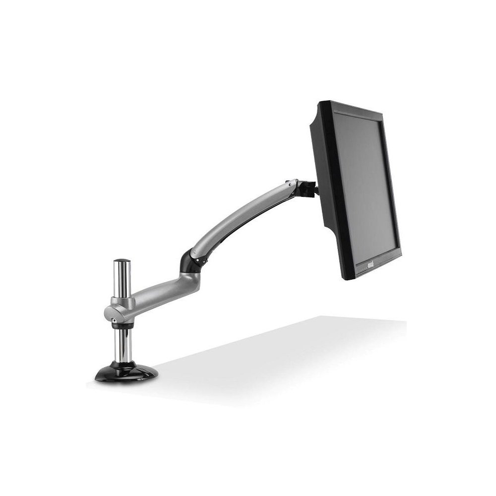 Monitor Stand - Expandable w/ Spring Arm Silver