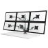 6 Monitor Stand 3X2 w/ Spring Arms Silver