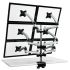 6 Monitor Stand 2X3 w/ Spring Arms Silver
