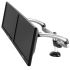 Dual Monitor Stand - Expandable w/ Spring Arms Silver