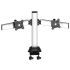 Dual Monitor Desk Mount Straight or Oval Low Profile w/ Quick Release
