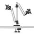 Dual Monitor Stand Top-Down w/ Quick Release & Spring Arms