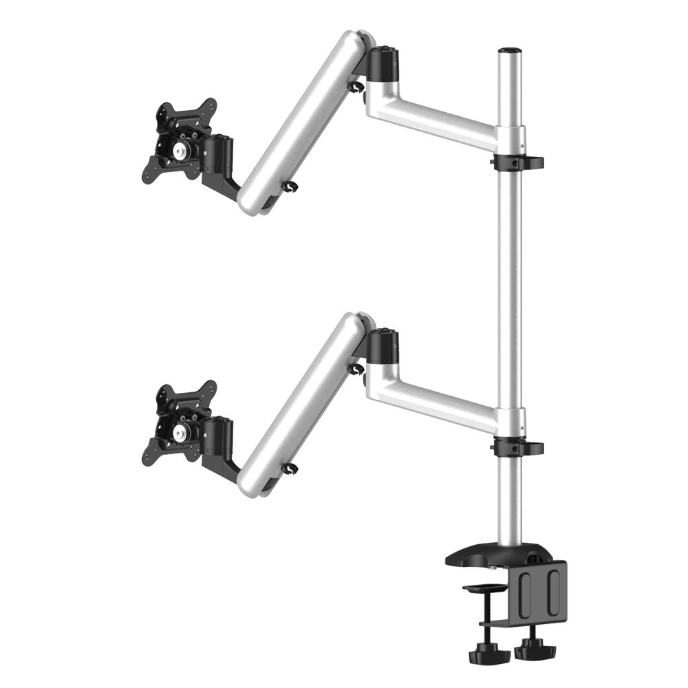 Dual Monitor Stand Side by Side or Up & Down Full Motion