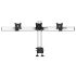Triple Monitor Stand Oval or Straight w/ 2-in-1 Base & Quick Release