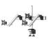 Triple Monitor Desk Mount w/ Quick Release Spring Arms & Low Profile