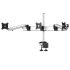 Triple Monitor Desk Mount w/ Quick Release Spring Arms & Low Profile
