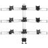 9 Monitor Stand 3X3 Oval or Straight w/ 2-in-1 Base & Quick Release