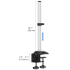 Dual Monitor Desk Mount for Apple Top Down or Side by Side