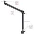 iPad Car Holder - Seat Bolt, Dual Arm & Aluminum Alloy