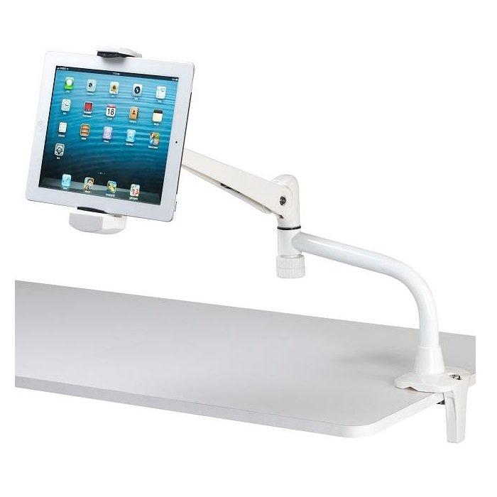 iPad & Tablet Mount for Desk Clamp w/ Articulating Arms