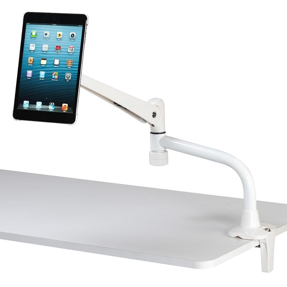 Ipad Tablet Mount For Desk Clamp W Articulating Arms