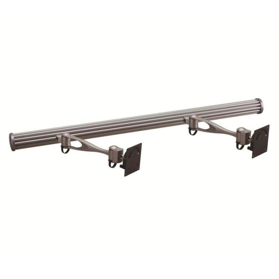 Dual Monitor Wall Mount w/ Full Swing Single Arms Horizontal