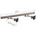 Dual Monitor Wall Mount w/ Full Swing Single Arms Horizontal