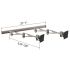 Dual Monitor Wall Mount w/ Full Swing Double Arms Horizontal