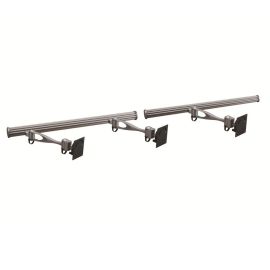 Triple Monitor Wall Mount w/ Full Swing Single Arms Horizontal