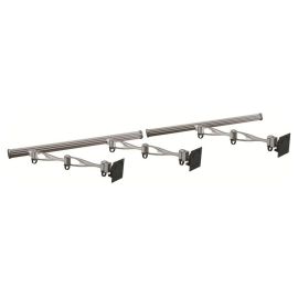 Triple Monitor Wall Mount w/ Full Swing Double Arms Horizontal