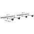 VESA Wall Mount for 4 Monitors w/ Full Swing Double Arms