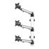 Triple Monitor Wall Mount for Apple Height Adjustable w/ Quick Release