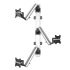 Triple Monitor Wall Mount for Apple Height Adjustable w/ Quick Release
