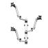 Triple Monitor Wall Mount for Apple Stacking Full Motion Quick Release