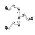 Triple Monitor Wall Mount for Apple Stacking Full Motion Quick Release