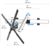 Full Motion Rotating TV Wall Mount - Spring Arm w/ Two Orientations