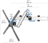 Corner TV Wall Mount - Rotating Height Adjustable w/ Two Orientations