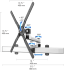 Corner TV Wall Mount w/ Two Orientations & Rotating Quick Release