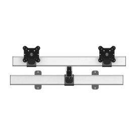 Dual VESA Wall Mount Quick Release Two Orientations w/ Single Arm