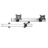 Dual VESA Wall Mount Quick Release Two Orientations w/ Single Arm