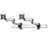 Dual VESA Wall Mount Quick Release Two Orientations w/ Full Motion