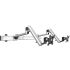 Dual VESA Wall Mount Quick Release Two Orientations w/ Full Motion