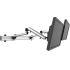 Dual VESA Wall Mount Quick Release Two Orientations w/ Full Motion