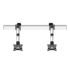 Dual VESA Wall Mount Quick Release Two Orientations w/ Dual Arms