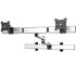 Dual VESA Wall Mount Oval or Straight Quick Release w/ Dual Arms