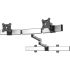 Dual VESA Wall Mount Oval or Straight Quick Release w/ Dual Arms