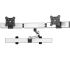 Dual VESA Wall Mount Oval or Straight Quick Release w/ Dual Arms