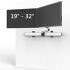 Dual VESA Wall Mount Oval or Straight Quick Release w/ Dual Arms