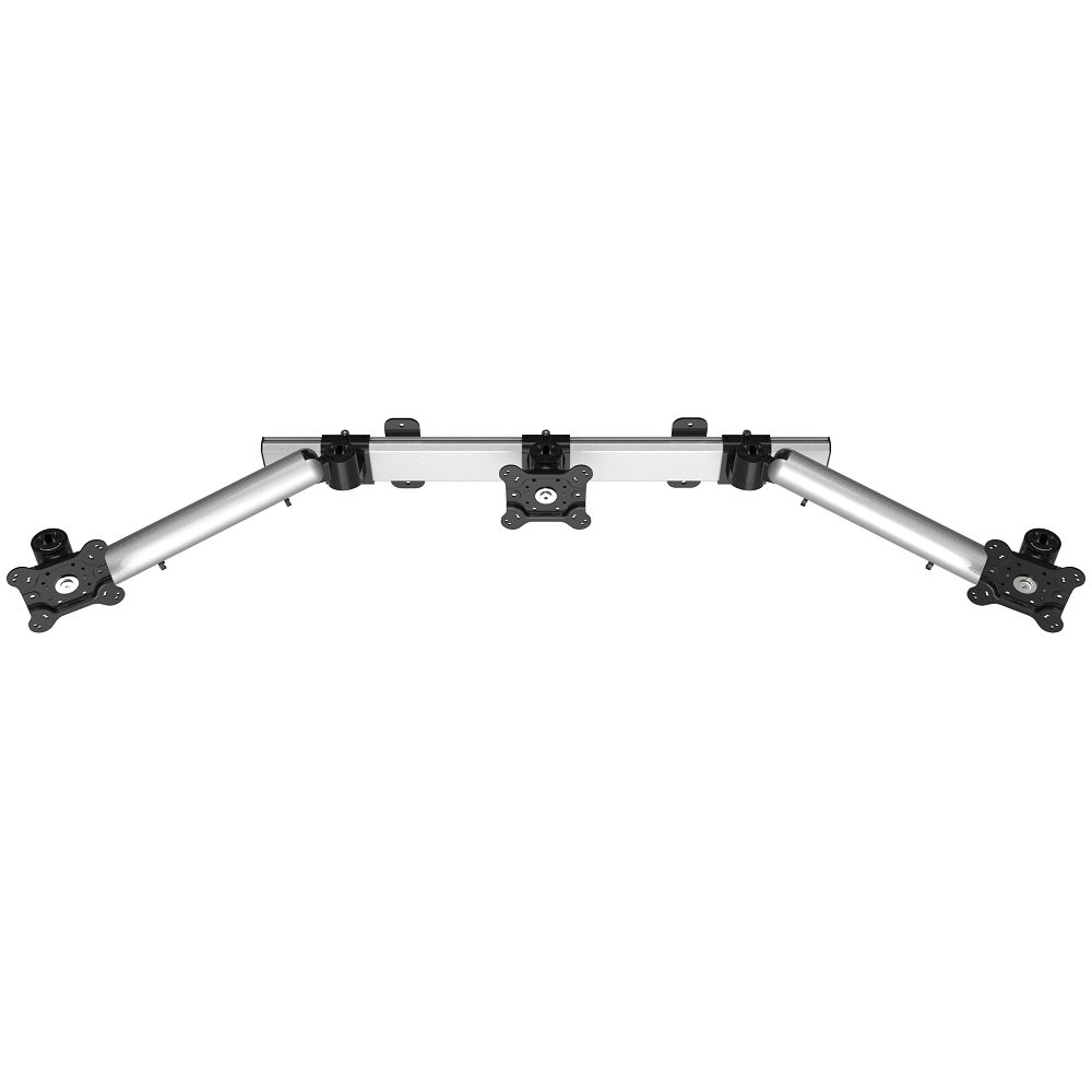 Triple Monitor Wall Mount w/ Spring Arms & Quick Release