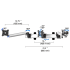Triple Monitor Wall Mount w/ Spring Arms & Quick Release