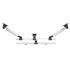 Triple Monitor Wall Mount w/ Independent Full Motion & Quick Release