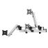 Triple Monitor Wall Mount w/ Independent Full Motion & Quick Release