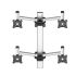 Quad VESA Wall Mount Quick Release Full Motion