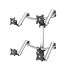Quad VESA Wall Mount Quick Release Full Motion