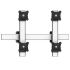 VESA Wall Mount for 4 Monitors 2x2 Quick Release Two Orientations