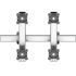 VESA Wall Mount for 4 Monitors 2x2 Quick Release Two Orientations